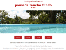 Tablet Screenshot of pousada-rancho-fundo.com